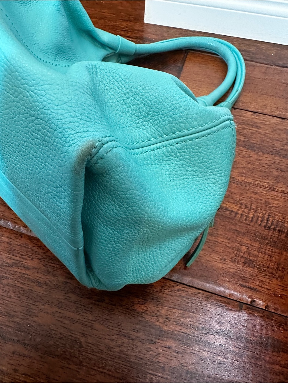 Kate Spade | “Caribbean Blue” Double-Handle Leather Shoulder Bag - Picture 6 of 9